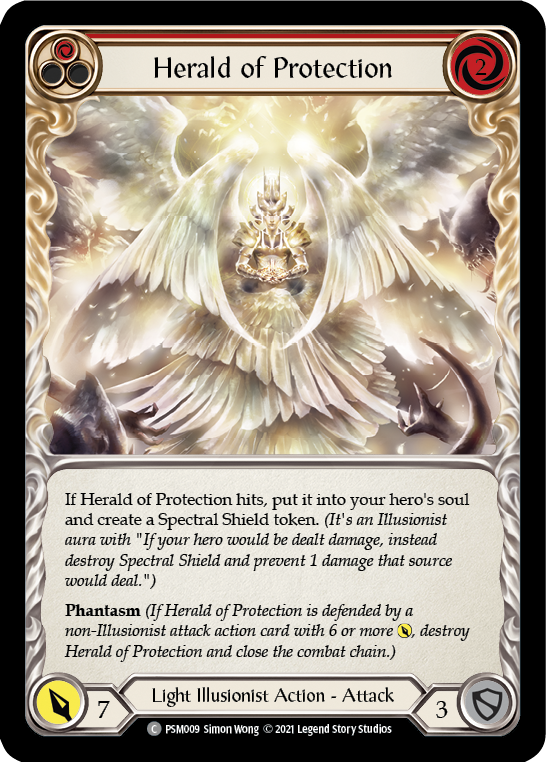 Herald of Protection (Red) [PSM009] (Monarch Prism Blitz Deck) | Total Play