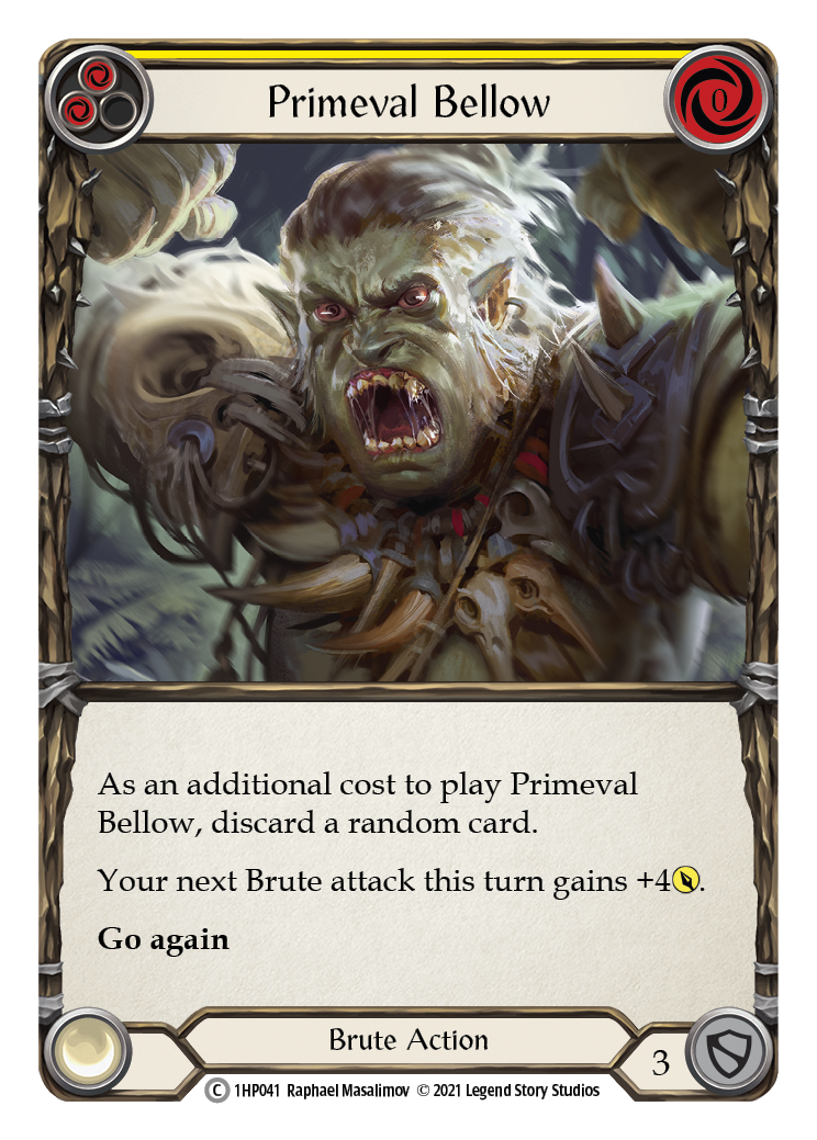 Primeval Bellow (Yellow) [1HP041] (History Pack 1) | Total Play