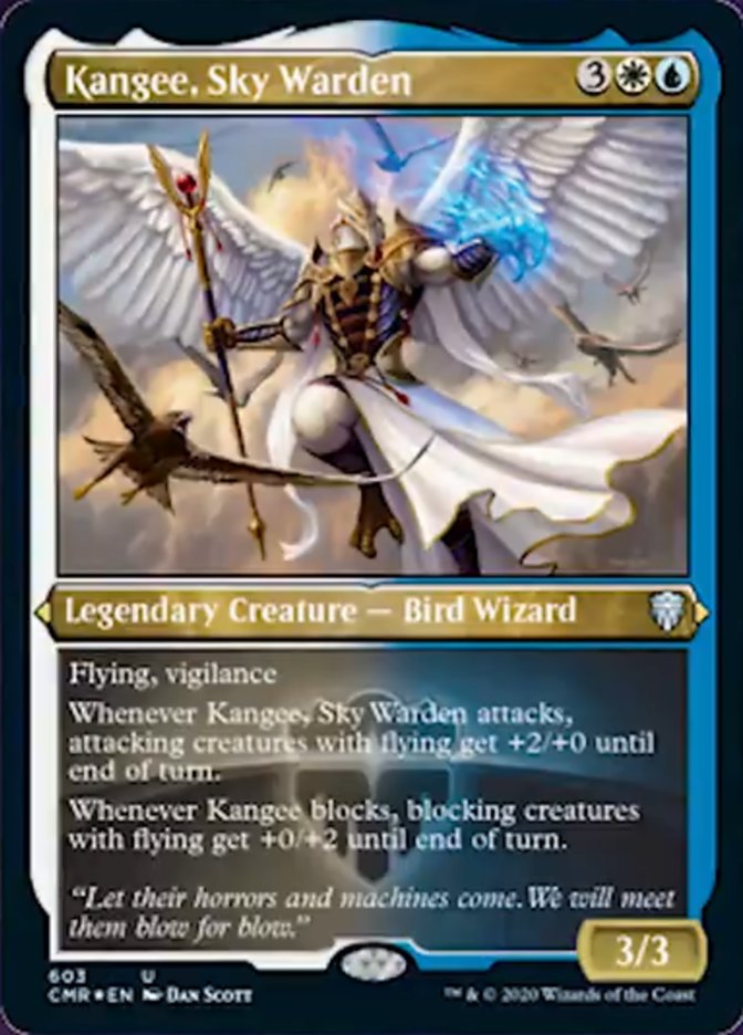 Kangee, Sky Warden (Etched) [Commander Legends] | Total Play