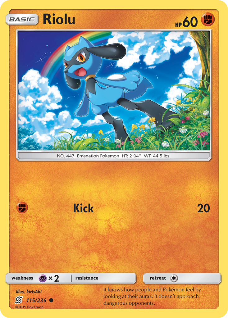 Riolu (115/236) [Sun & Moon: Unified Minds] | Total Play