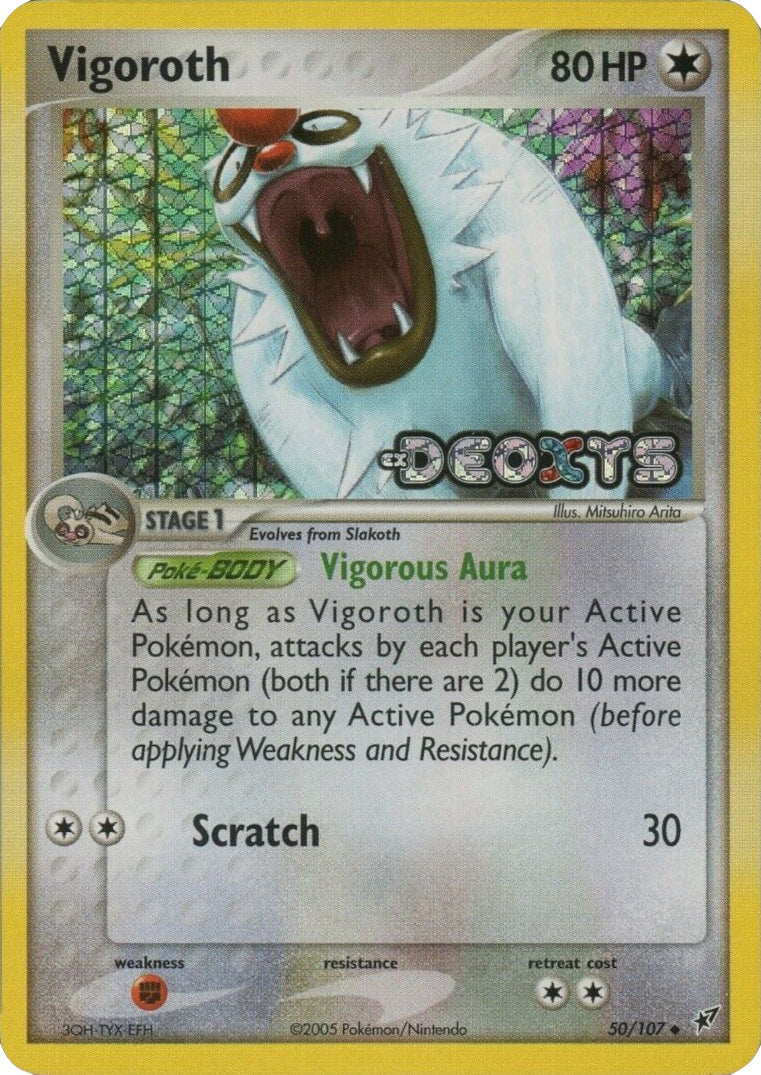 Vigoroth (50/107) (Stamped) [EX: Deoxys] | Total Play