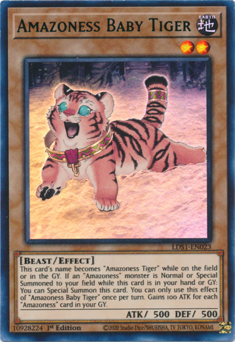 Amazoness Baby Tiger (Green) [LDS1-EN023] Ultra Rare | Total Play