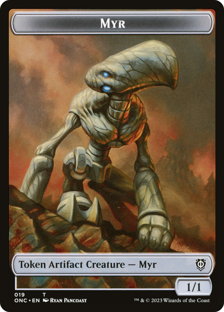 Myr // Thopter Double-Sided Token [Phyrexia: All Will Be One Commander Tokens] | Total Play