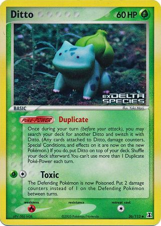 Ditto (36/113) (Stamped) [EX: Delta Species] | Total Play