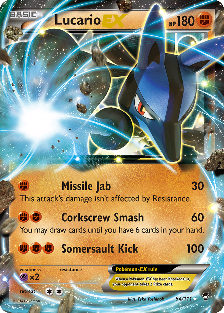 Lucario EX (54/111) [XY: Furious Fists] | Total Play