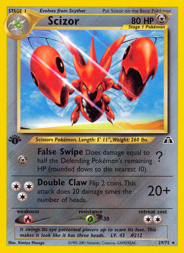 Scizor (29/75) [Neo Discovery 1st Edition] | Total Play