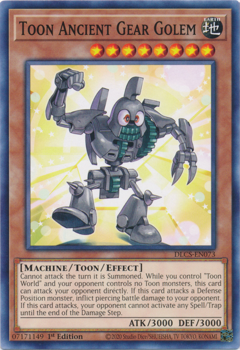 Toon Ancient Gear Golem [DLCS-EN073] Common | Total Play