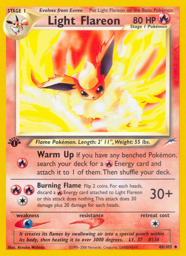 Light Flareon (46/105) [Neo Destiny 1st Edition] | Total Play