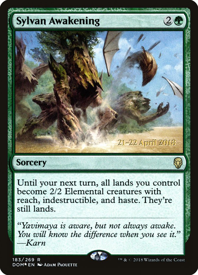 Sylvan Awakening [Dominaria Prerelease Promos] | Total Play