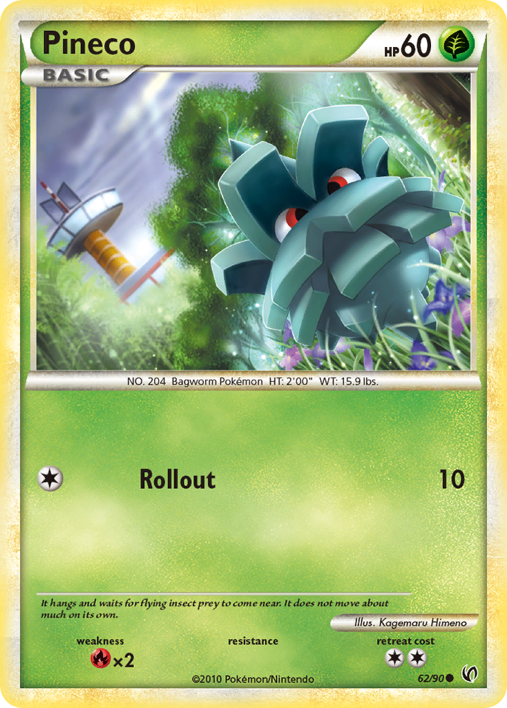 Pineco (62/90) [HeartGold & SoulSilver: Undaunted] | Total Play