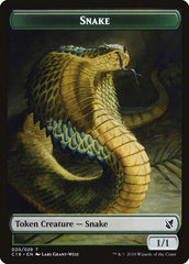 Plant // Snake Double-Sided Token [Commander 2019 Tokens] | Total Play