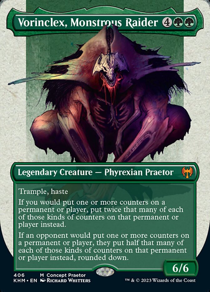 Vorinclex, Monstrous Raider (Borderless Concept Praetors) [Phyrexia: All Will Be One] | Total Play