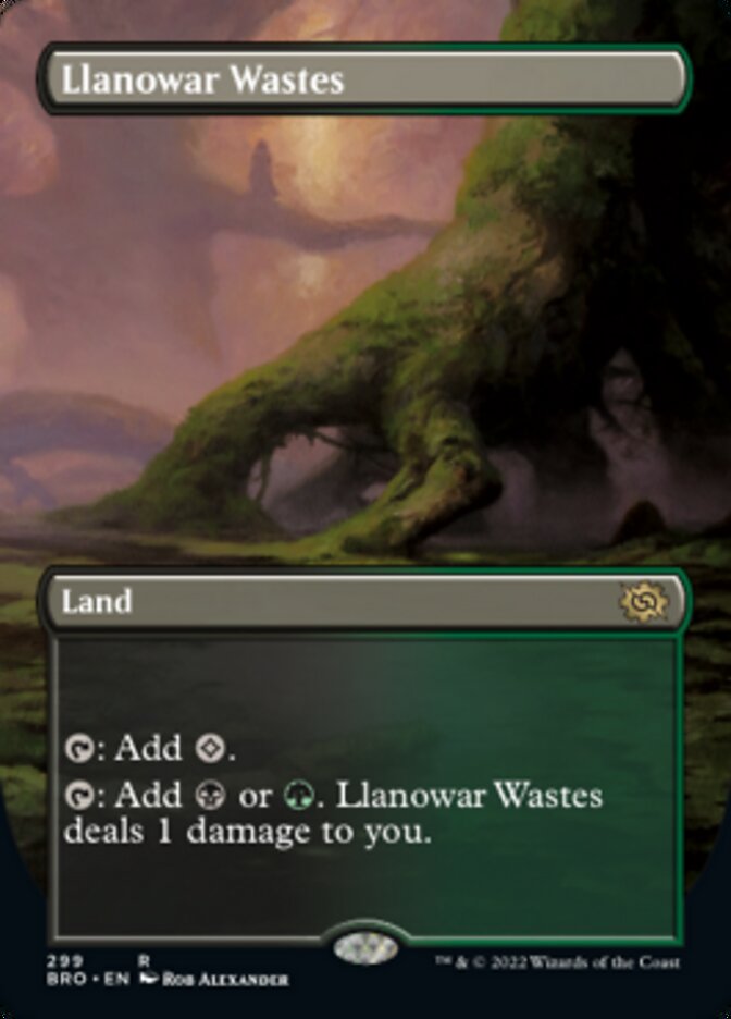 Llanowar Wastes (Borderless Alternate Art) [The Brothers' War] | Total Play