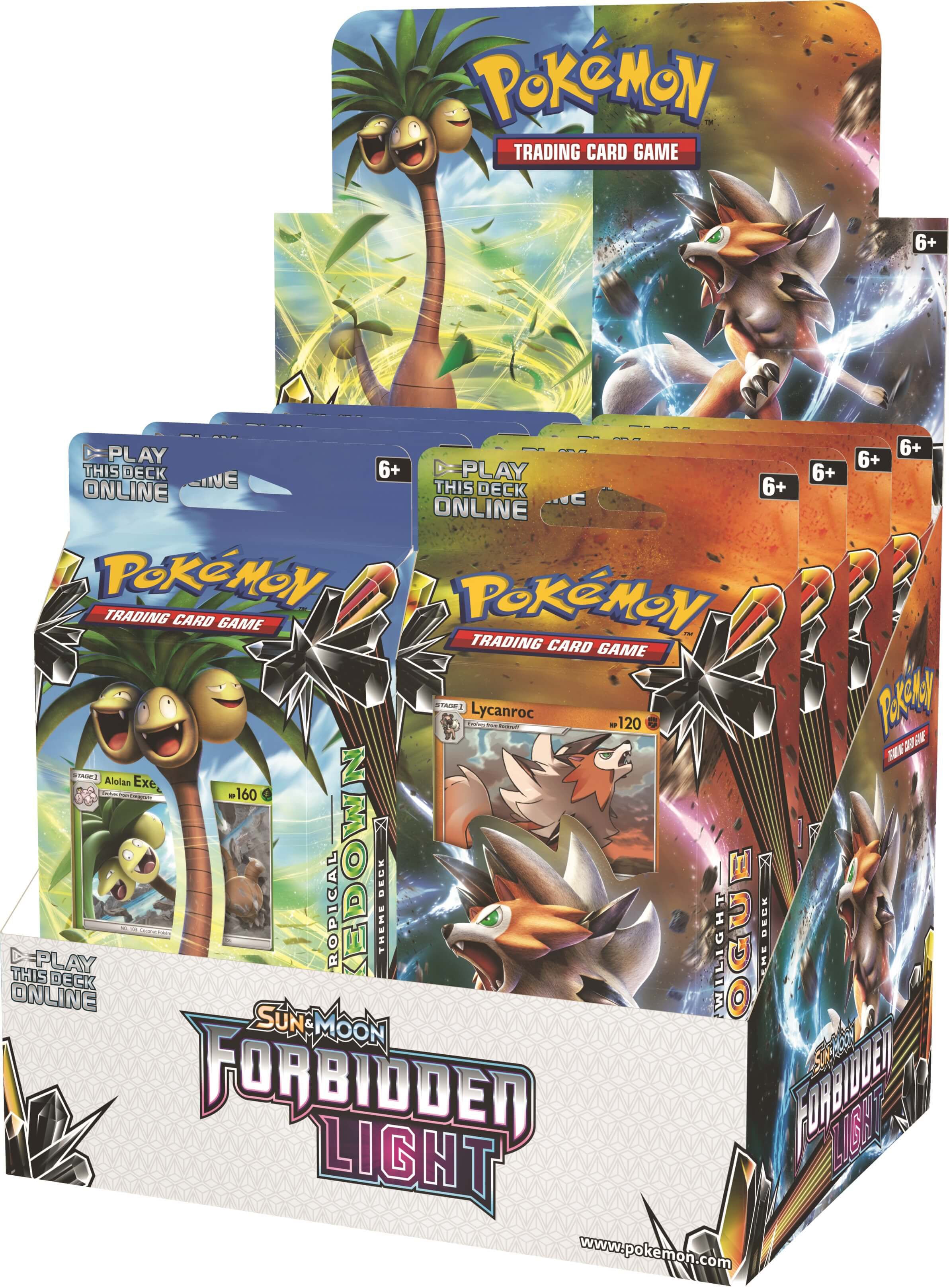 Sun & Moon: Forbidden Light - Theme Deck Display | Total Play