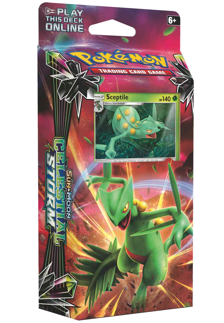 Sun & Moon: Celestial Storm - Theme Deck (Leaf Charge) | Total Play