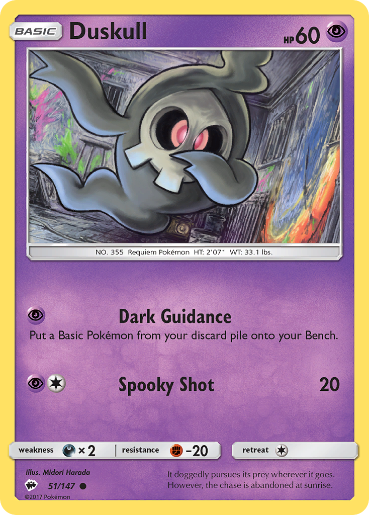 Duskull (51/147) [Sun & Moon: Burning Shadows] | Total Play