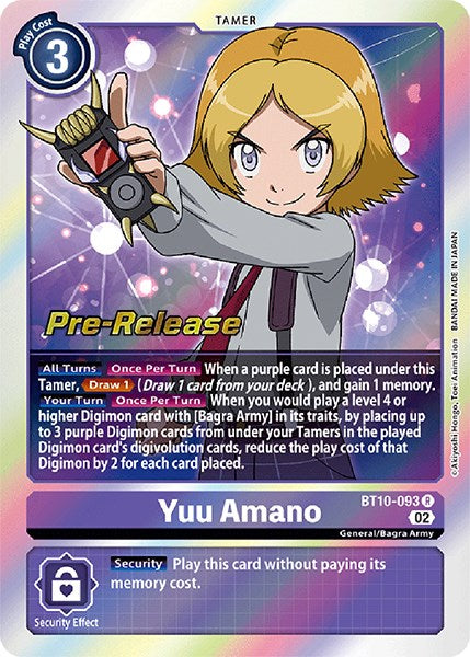 Yuu Amano [BT10-093] [Xros Encounter Pre-Release Cards] | Total Play