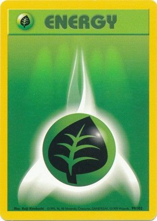 Grass Energy (99/102) [Base Set Unlimited] | Total Play