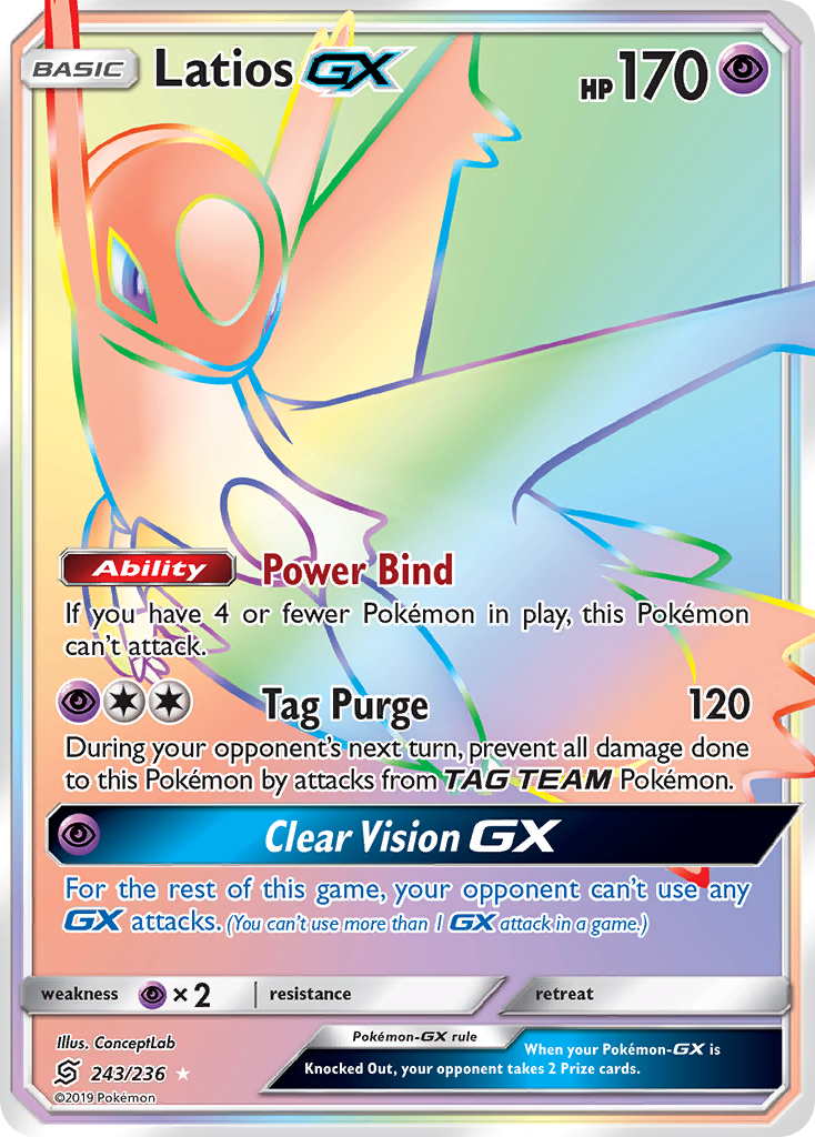 Latios GX (243/236) [Sun & Moon: Unified Minds] | Total Play