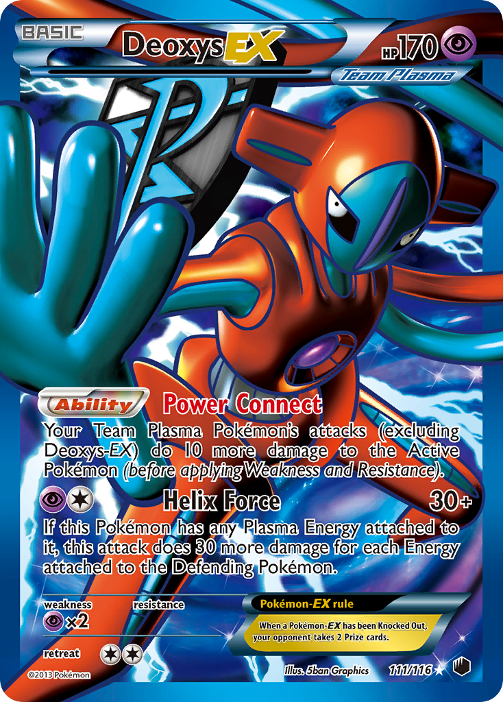 Deoxys EX (111/116) [Black & White: Plasma Freeze] | Total Play