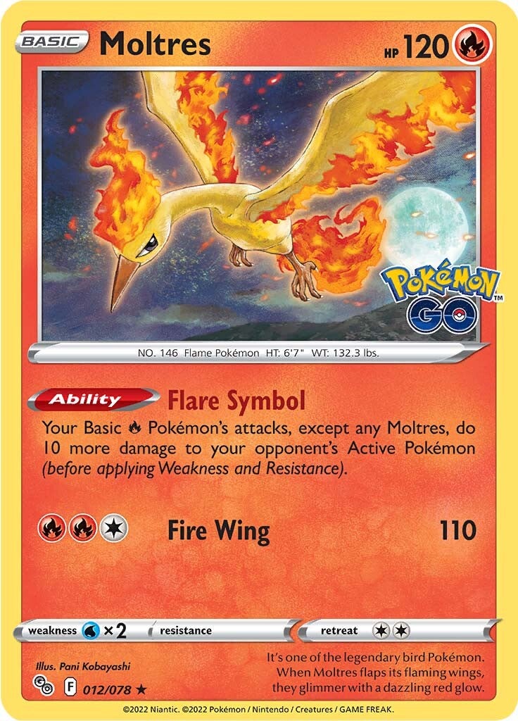 Moltres (012/078) [Pokémon GO] | Total Play