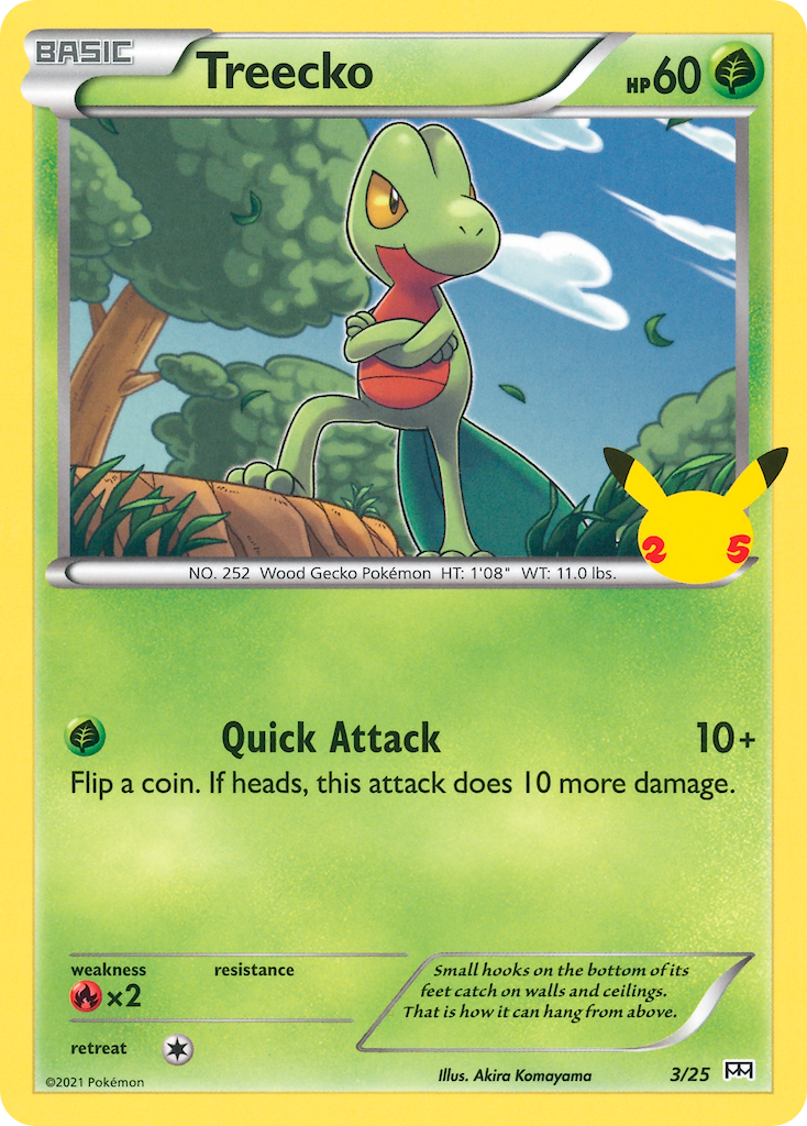 Treecko (3/25) [McDonald's 25th Anniversary] | Total Play