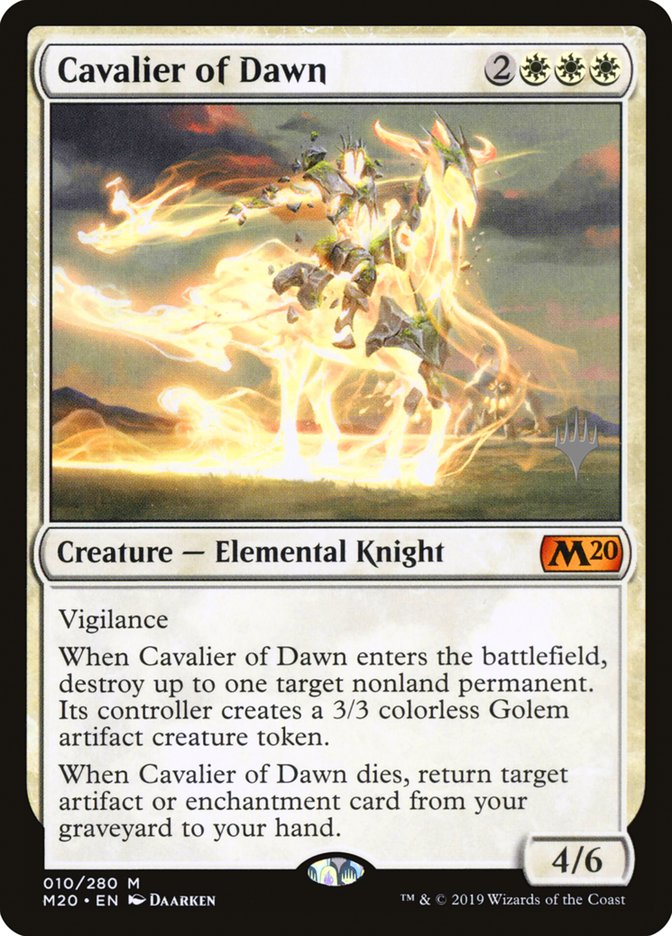 Cavalier of Dawn (Promo Pack) [Core Set 2020 Promos] | Total Play