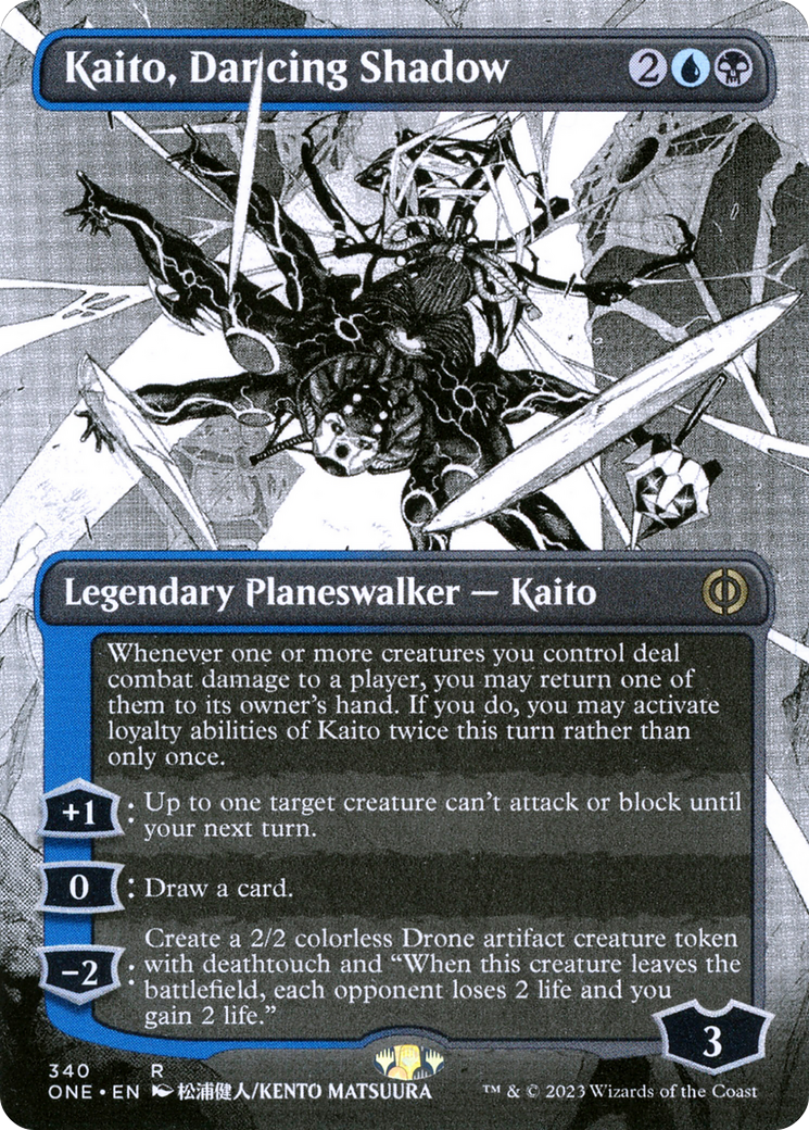 Kaito, Dancing Shadow (Borderless Manga) [Phyrexia: All Will Be One] | Total Play
