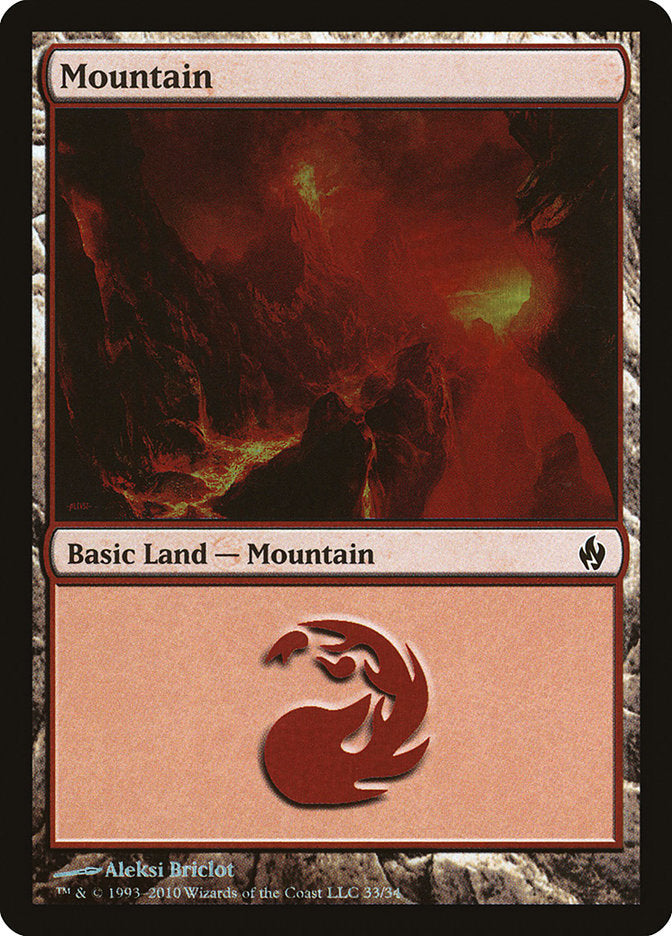 Mountain (33) [Premium Deck Series: Fire and Lightning] | Total Play