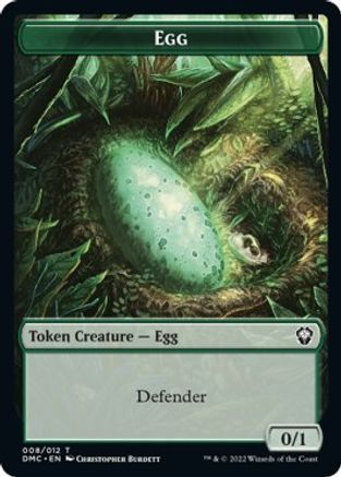 Snake // Egg Double-Sided Token [Dominaria United Commander Tokens] | Total Play