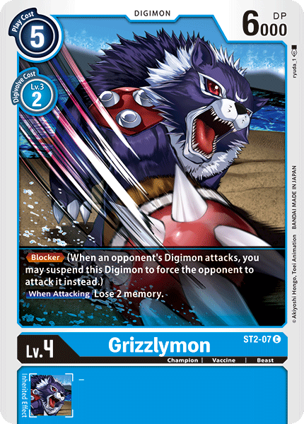 Grizzlymon [ST2-07] [Starter Deck: Cocytus Blue] | Total Play