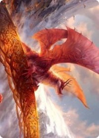 Goldspan Dragon Art Card [Kaldheim Art Series] | Total Play