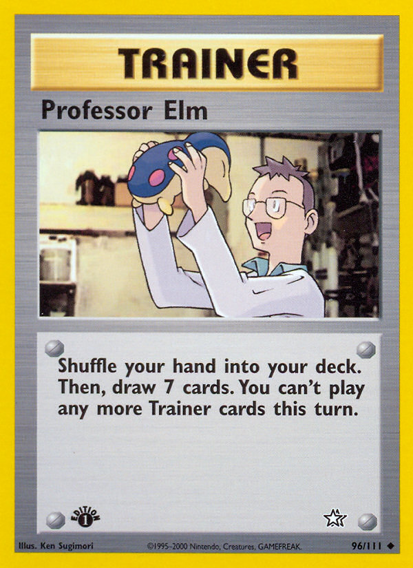 Professor Elm (96/111) [Neo Genesis 1st Edition] | Total Play