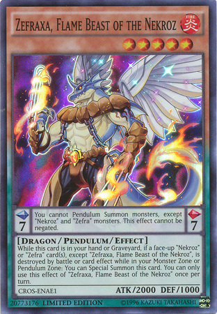 Zefraxa, Flame Beast of the Nekroz [CROS-ENAE1] Super Rare | Total Play