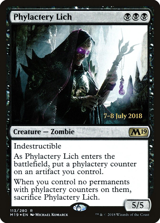 Phylactery Lich [Core Set 2019 Prerelease Promos] | Total Play