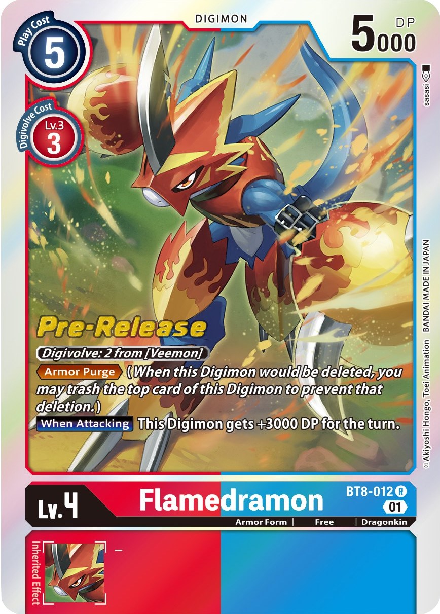 Flamedramon [BT8-012] [New Awakening Pre-Release Cards] | Total Play