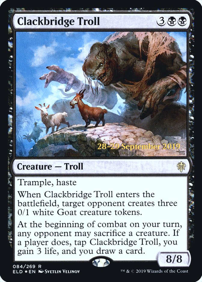 Clackbridge Troll [Throne of Eldraine Prerelease Promos] | Total Play