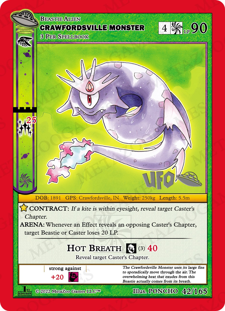 Crawfordsville Monster [Cryptid Nation: UFO First Edition Spoiler Pack] | Total Play