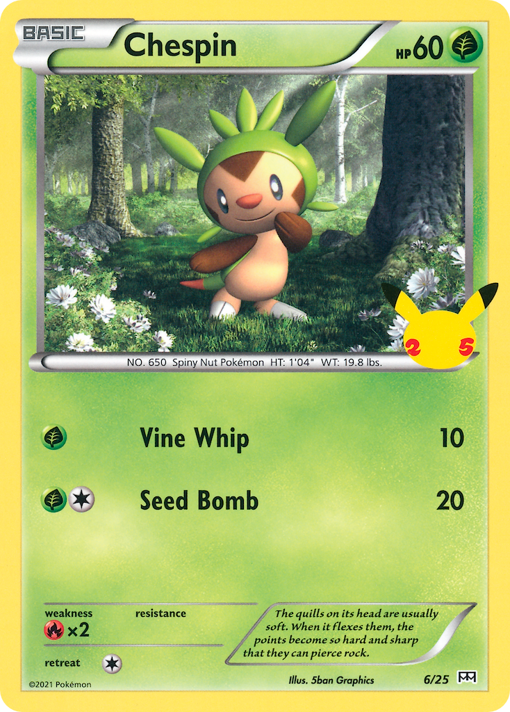 Chespin (6/25) [McDonald's 25th Anniversary] | Total Play