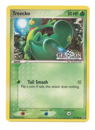 Treecko (70/106) (Gen Con The Best Four Days in Gaming Promo) [EX: Emerald] | Total Play