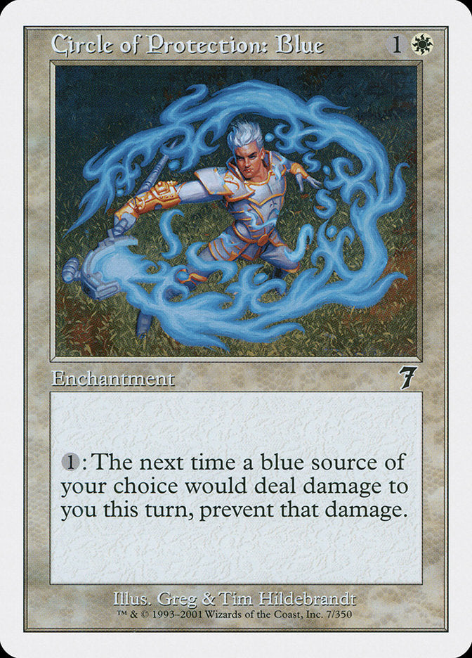 Circle of Protection: Blue [Seventh Edition] | Total Play