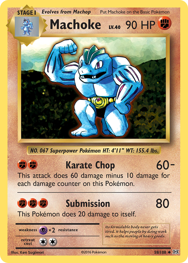 Machoke (58/108) [XY: Evolutions] | Total Play