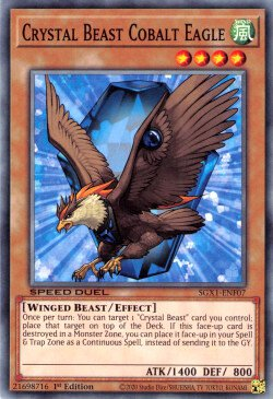 Crystal Beast Cobalt Eagle [SGX1-ENF07] Common | Total Play