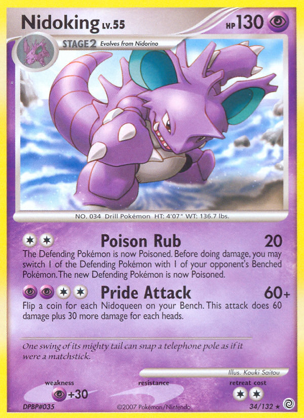 Nidoking (34/132) [Diamond & Pearl: Secret Wonders] | Total Play