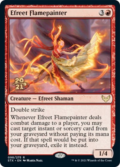 Efreet Flamepainter [Strixhaven: School of Mages Prerelease Promos] | Total Play