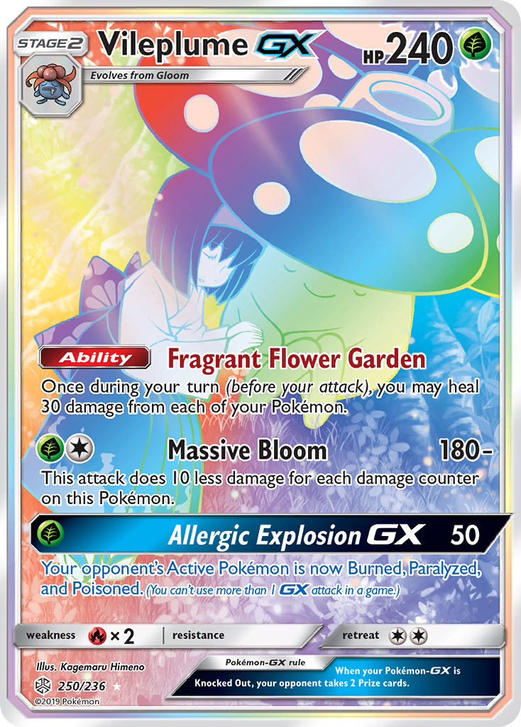 Vileplume GX (250/236) [Sun & Moon: Cosmic Eclipse] | Total Play