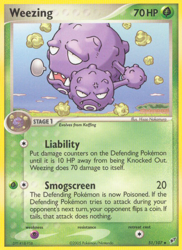 Weezing (51/107) [EX: Deoxys] | Total Play