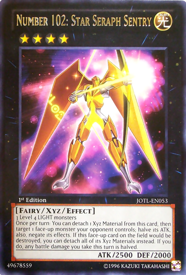 Number 102: Star Seraph Sentry [JOTL-EN053] Rare | Total Play