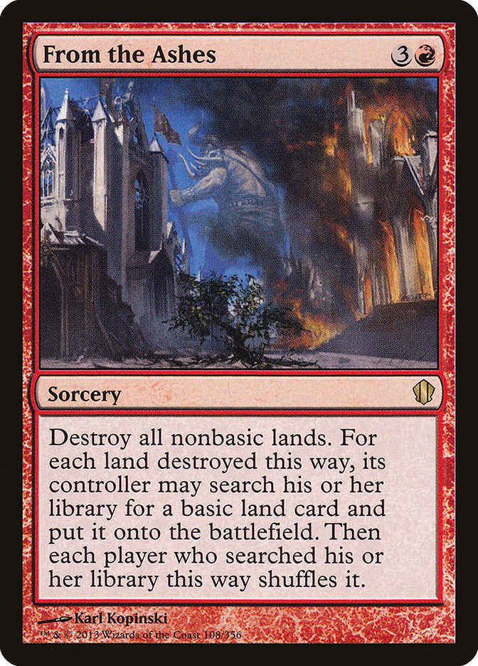 From the Ashes [Commander 2013] | Total Play