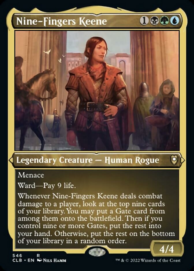 Nine-Fingers Keene (Foil Etched) [Commander Legends: Battle for Baldur's Gate] | Total Play